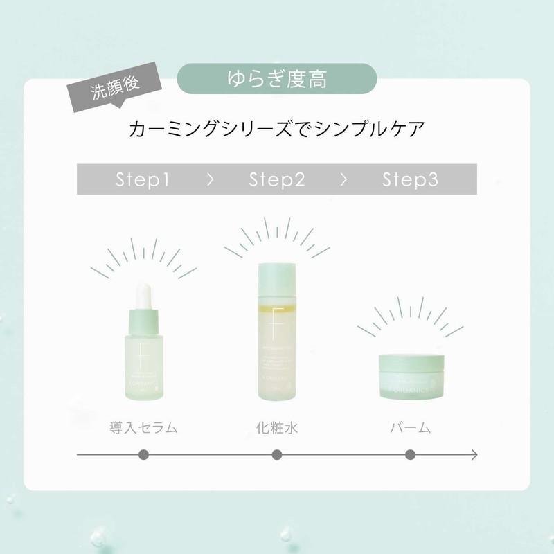 F organics Repair Calming Barrier Skin Serum Introduction Serum Essence