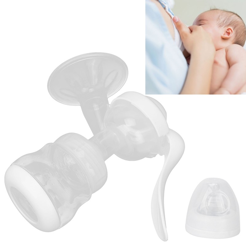 Portable Manual Breast Pump Single Hand Breast Pump Plastic Breastfeeding