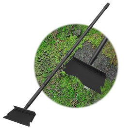 Garden Shovel, Floor Scraper, Ice Scraper, 59 Inch Adjustable Heavy Duty Snow Scraper Long Handle, Garden Flat Shovel for Lawn Edging Weeding Digging Snow Removal and Ice Scraping