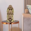 Zen'Light Statue of 3 Laughing Buddhas - See Nothing -