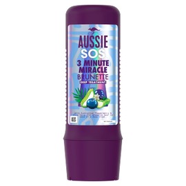 Aussie SOS 3 Minute Miracle Brunette Hair Deep Treatment for Brunette Hair In Need of Nourishment, With Australian Pepperberry & Aloe Vera, 225ml