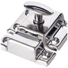 Merriway BH02199 Cupboard Cabinet Turn Catch Latch, Chrome Plated 45mm