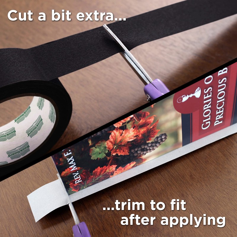 BookGuard 1-1/2 Inch Wide Bookbinding Tape, Ideal for Arts, Office,