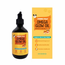 Kyndred Paws Omega Glow Oil, Supplements for Dogs, Skin, Coat and Gut Support (8.5 fl oz)