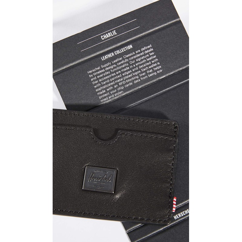 Herschel Charlie Wallet 10845-00001, Unisex Wallet, Black, One Size EU,