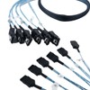 Fasizi 6Pcs1M SATA 3 III SAS Kabel High Speed 6Gbps