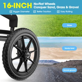 GanFindX Heavy Duty Kayak Cart | Adjustable Foldable Trolley with Durable Wheels, Portable Kayak Transport Cart, Tie-Down Straps Included (Foldable & Heavy-Duty)