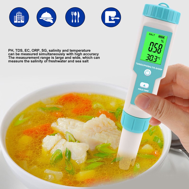 Water Quality Test Pen 7 in 1 TEM EC TDS