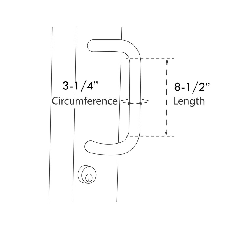 3.25" Cylinder Door Handle Cover Mitt (Royal Blue)