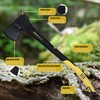 ZEUSTR 24" Splitting Axe Hatchet, Nylon Shock-Absorbing Handle, Camping Axe