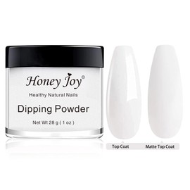 Honey Joy 28g/Box Fine Dipping Powder Milky White Manicure Clear Foundation, French White Dip Powder Nails Starter,HJ-ND064B-Milky White