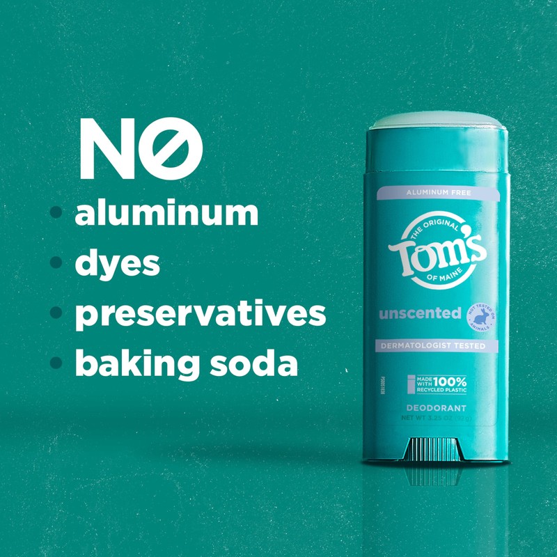 Tom’s of Maine Unscented Aluminum Free Natural Deodorant For Women