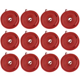 IDL Packaging 92" Strong, Elastic & Flexible Rubber Bands, Pack of 12, Red - 2X Elasticity, 80% Natural Rubber - Extra Strong Mover Bands for Furniture, Boxes, Moving Blankets