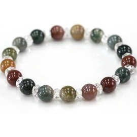 Blood Stone Crystal Quartz Blood Stone Bracelet Natural Stone Power Stone Mala Health Luck