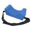 Head Positioner Pillow Blue PU Leather Breathable Comfortable Neck Support
