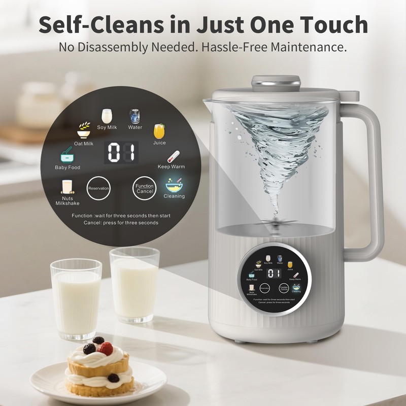 ANHANE 35oz Nut Milk Maker Machine: 8-in-1 Soy Milk Maker