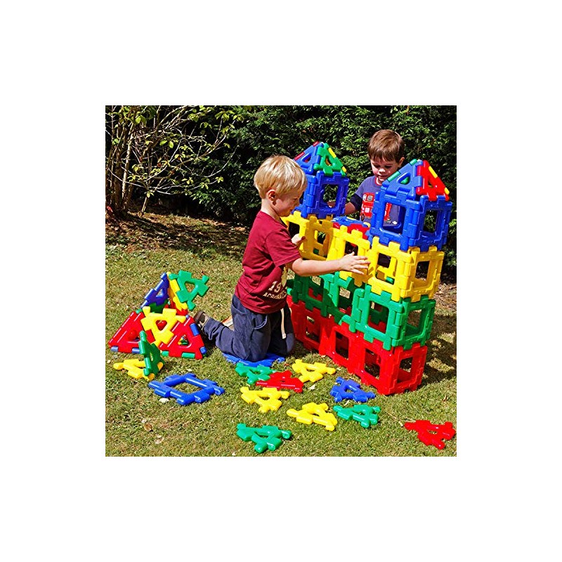 Polydron PY-707000 Giant polydron Set, Grade: 5 to Kindergarten (Pack