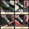 UGpine Scallion Cutter Onion Shred Knife with Stainless Steel Blade,