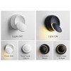 LED Wall Lamp 360 Degree Rotatable Round Crescent Wall Light