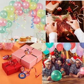 30 Rolls Light Purple Curling Ribbon 5mm for Balloons - 300m Shiny Crimped String for Party, Gift Wrapping, Crafting, Florist Flower, Christmas, Birthday