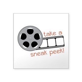 CafePress Sneak Peek Sticker Square Bumper Sticker Car Decal