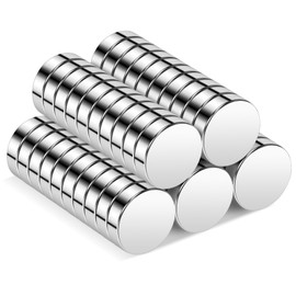 Wzone 10 x 3 mm Small Magnets Strong, Pack of 50 Mini Magnets Fridge Round Neodymium Magnet for Crafts, Home, Office, Photo, Card and DIY