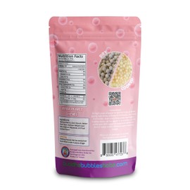 Premium Boba Tea Real Tapioca Pearls Ready in 3 Minutes by Buddha Bubbles Boba (Lychee)