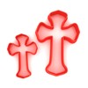 Custom Cutters Cross Shaped Cookie Cutter | Plastic Cutter for