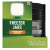 Bexter Pack of 3 Freezer Jars 8 oz (Half Pint