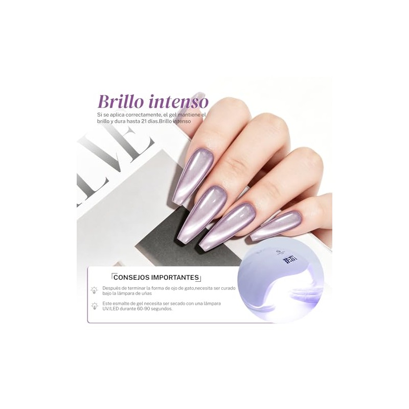 CHERIMOYA Esmalte de Uñas de Gel Ojos de Aurora Boreal