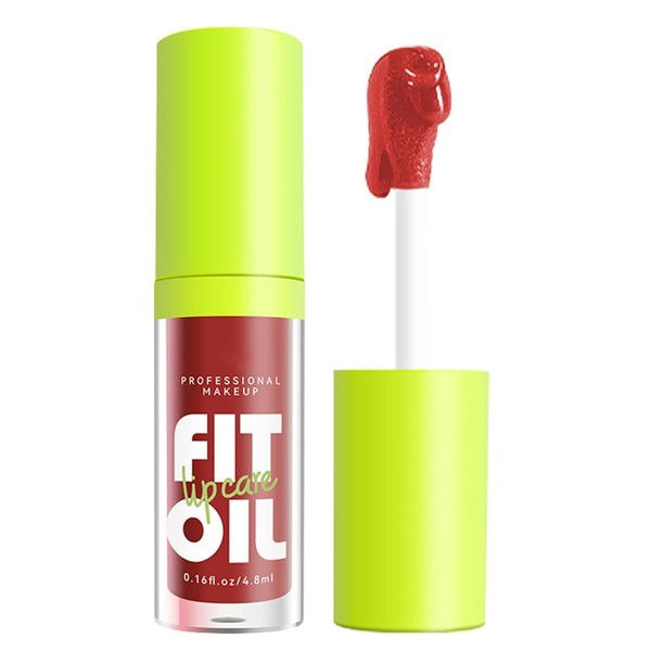 QBPPSSRY 8 Colors Hydrating Lip Oil, Big Brush Head Lip