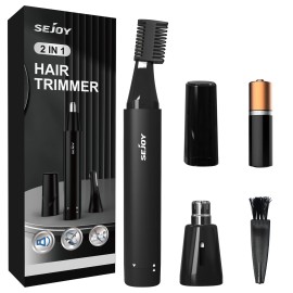 SEJOY Hot Men Nose Ear Face Neck Eyebrow Hair Mustache Beard Trimmer Shaver Clipper
