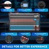 16 Channel Audio Mixer, Mixing Console Sound Mixer DJ Sound