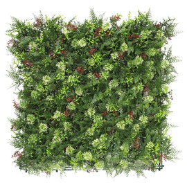 Goleray Grass Wall Panels 20"x20"-4Pack Artificial Greenery Backdrop Fake Grass Décor 3D Boxwood Panel Faux Ivy Privacy Screen Hedge for Outdoor Indoor Plant Patio Decoration
