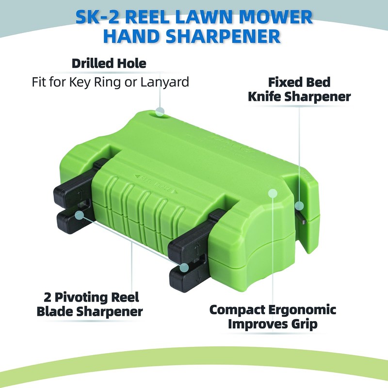 Ximoon Reel Mower Blade Sharpener Kit - Green
