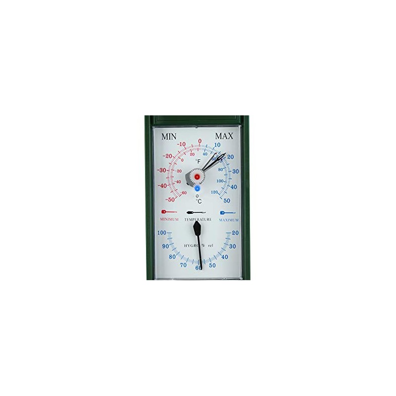 Koch 86600 Minimum-Maximum Thermometer with Hygrometer Green