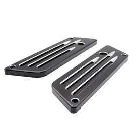 SZYUMO 2pcs Aluminum Motorcycle Saddlebag Latch Cover Decorative Cover For Touring Street Glide Electra Glide Road King 1993-2013