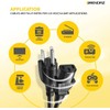 Universal AC Power Cable - 2 Pack- 3 Prong PC