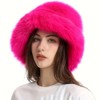 New Super Fluffy Cossack Style Soft Fleecy Faux Fur Bucket