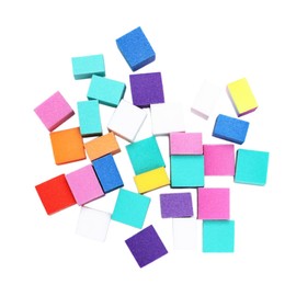 Healvian 1bag Colorful Nail Sponge Files Gentle Manicure Pedicure Tools for Smooth Shiny Nails Portable for Home Salon Use