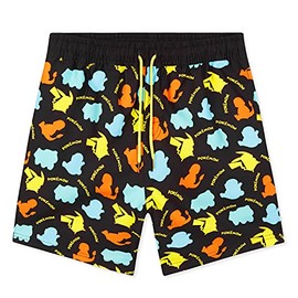Pokémon Swim Shorts for Boys (9-10 Years, Black)