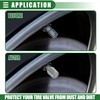 A ABSOPRO Universal Car SUV Tyre Valve Caps 12mm Plastic