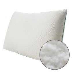 Protect-A-Bed Crystal Tencel Lyocell Blend Cooling Pillow, Down Alternative Fill, Soft Support, Queen