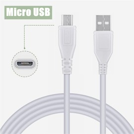 CJP-Geek 5ft White Micro USB Data/Sync Cable Laptop PC Cord Replacement for Model: Harman Kardon Onyx Studio Bluetooth Wireless Portable Speaker System Harman/kardon ESX2567Q