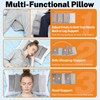 Head Support Pillow with 3 Side Pillows,Wheelchair Headrest, Adjustable Neck