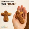 Holy Land Market 6 Olive Wood Holding Hand Crosses -