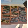 Parche Portanombre Personalizado Varios Colores Velcro