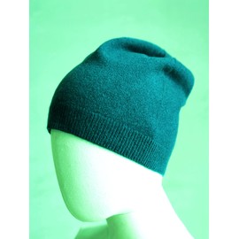 EILIZ Classic 100% Superfine Merino Wool Beanie Hat, Knit Winter Cap, Lightweight Skull Men and Woman, Dark Blue-green, One Size
