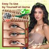 KEYYOU Spider Brown Lash Clusters Ki w/Black Bunny Wispy for