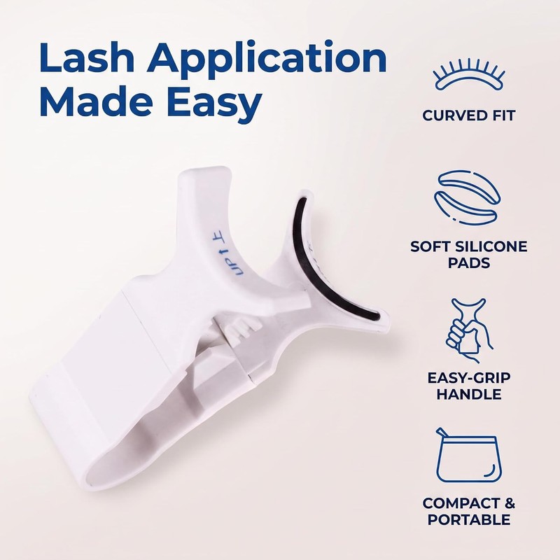 White False Eyelashes Clip- 5g Portable Magnetic Eyelash Applicator SetApplicator